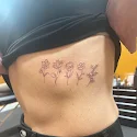 Fine line tattoo from Nicky's appointment